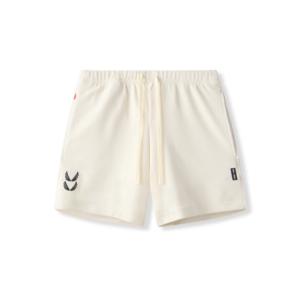 Waffle Knit Sweat Short - Cream